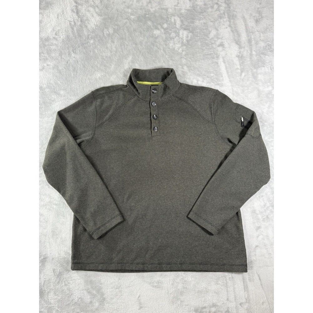 Magellan Pullover Mens Large Grey Adventure Gear Loose Fit Long Sleeve Sweater